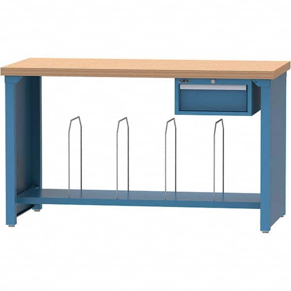 LISTA - Stationary Work Benches, Tables Type: Packaging Table Top Material: Butcher Block - Americas Industrial Supply