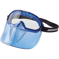 Jackson Safety - Size Universal Clear Polycarbonate Anti-Fog Goggles with Face Shield - Americas Industrial Supply