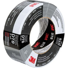 3M - 54.8m x 48mm x 8 mil Black Polyethylene Cloth Duct Tape - Americas Industrial Supply