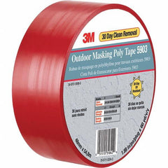 3M - 60 Yd x 50" x 7.5 mil Red Polyethylene Cloth Duct Tape - Americas Industrial Supply