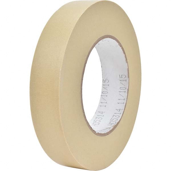 3M - 1/4" Wide x 60 Yd Long x 7.3 mil Tan Crepe Paper Masking Tape - Americas Industrial Supply