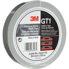 3M - 50m x 24mm x 11 mil Gray Cotton Cloth Gaffers Tape - Americas Industrial Supply