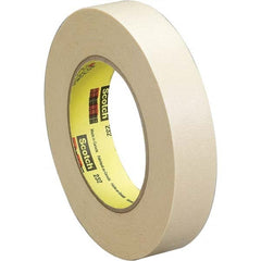 3M - 3/4" Wide x 60 Yd Long x 6.3 mil Tan Crepe Paper Masking Tape - Americas Industrial Supply