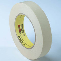 3M - 48mm Wide x 55 m x 5.9 mil Tan Crepe Paper Masking Tape - Americas Industrial Supply