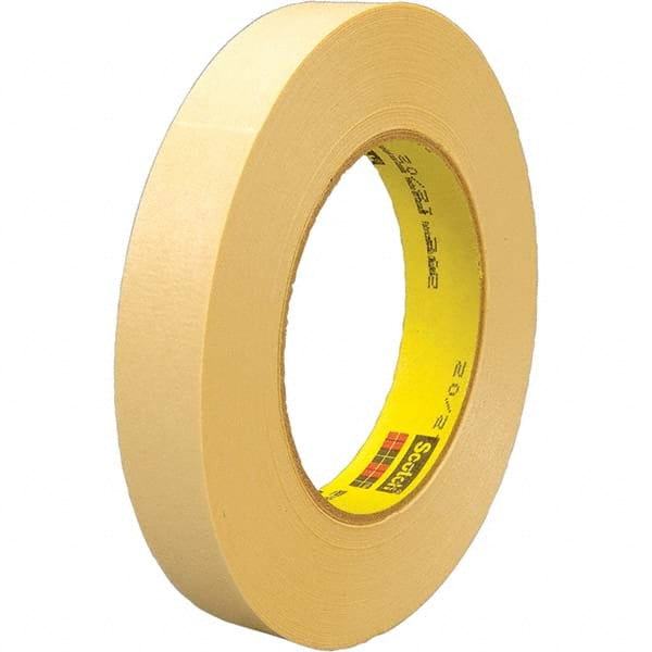 3M - 24mm Wide x 55 m x 6.3 mil Tan Crepe Paper Masking Tape - Americas Industrial Supply