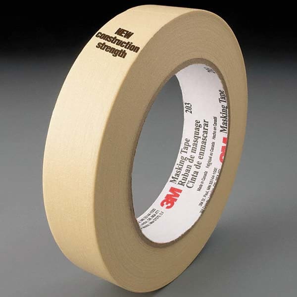 3M - 48mm Wide x 55 m x 4.7 mil Beige Crepe Paper Masking Tape - Americas Industrial Supply