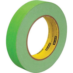 3M - 2" Wide x 60 Yd Long x 6.7 mil Light Green Paper Masking Tape - Americas Industrial Supply