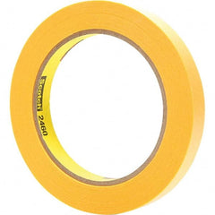 Masking Tape: 60 yd Long, 3.3 mil Thick, Gold Paper, Acrylic Adhesive, 17 lb/in Tensile Strength