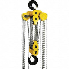 OZ Lifting Products - 60,000 Lb Capacity, 26' Lift Height, Manual Chain Hoist with Overload Protection - Americas Industrial Supply