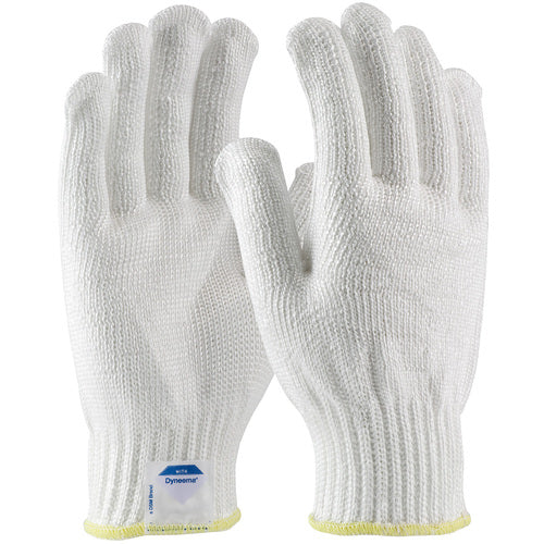 ‎17-D300/M Gloves Made w/Dyneema - Filament Yarns with Dyneema - 7 Gg - Medium Weight - White - ANSI2 - Exact Industrial Supply