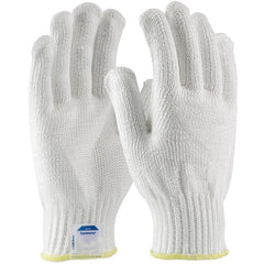 ‎17-D300/XS Gloves Made w/Dyneema" - Filament Yarns with Dyneema - 7 Gg - Medium Weight - White - ANSI2 - Exact Industrial Supply