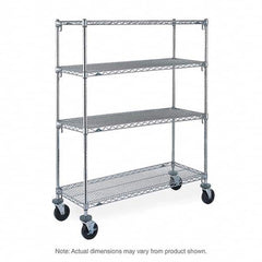 Metro - 900 Lb Capacity 4 Shelf Mobile Wire Shelving Unit - Add-On Unit - Americas Industrial Supply