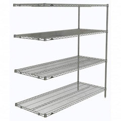 Metro - 2,000 Lb Capacity 4 Shelf Wire Shelving - Add-On Unit - Americas Industrial Supply
