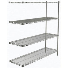 Metro - 2,000 Lb Capacity 4 Shelf Wire Shelving - Add-On Unit - Americas Industrial Supply