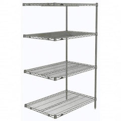 Metro - 2,000 Lb Capacity 4 Shelf Wire Shelving - Add-On Unit - Americas Industrial Supply