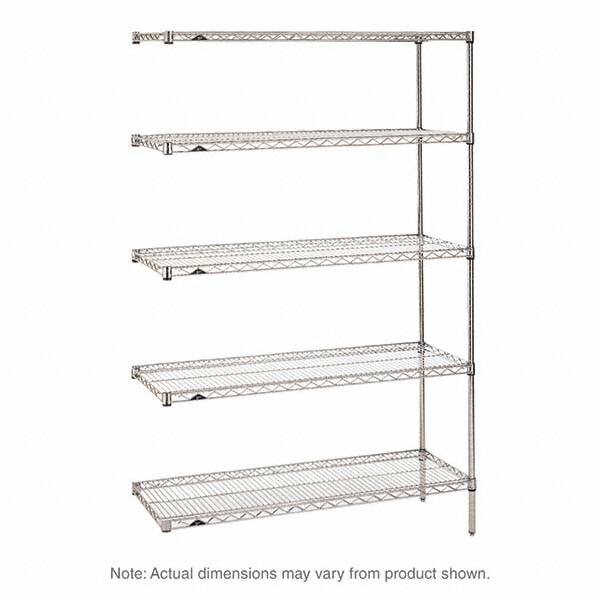 Metro - 2,000 Lb Capacity 5 Shelf Wire Shelving - Add-On Unit - Americas Industrial Supply