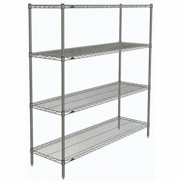 Metro - 2,000 Lb Capacity 4 Shelf Wire Shelving - Starter Unit - Americas Industrial Supply