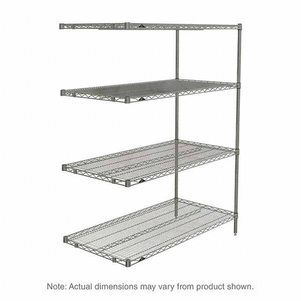 Metro - 2,000 Lb Capacity 4 Shelf Wire Shelving - Add-On Unit - Americas Industrial Supply