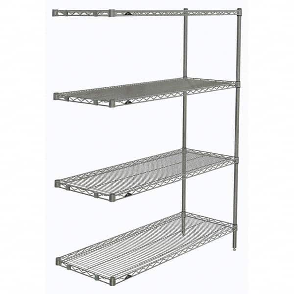 Metro - 2,000 Lb Capacity 4 Shelf Wire Shelving - Add-On Unit - Americas Industrial Supply