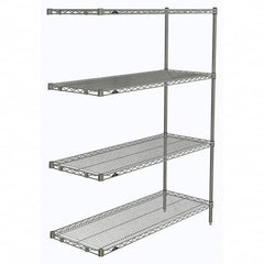 Metro - 2,000 Lb Capacity 4 Shelf Wire Shelving - Add-On Unit - Americas Industrial Supply