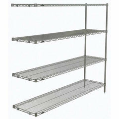 Metro - 2,000 Lb Capacity 4 Shelf Wire Shelving - Add-On Unit - Americas Industrial Supply