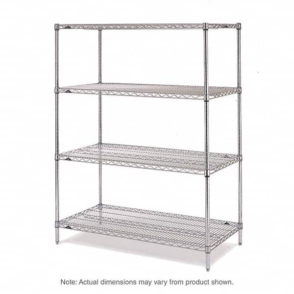 Metro - 2,000 Lb Capacity 4 Shelf Wire Shelving - Add-On Unit - Americas Industrial Supply