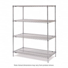 Metro - 2,000 Lb Capacity 4 Shelf Wire Shelving - Add-On Unit - Americas Industrial Supply