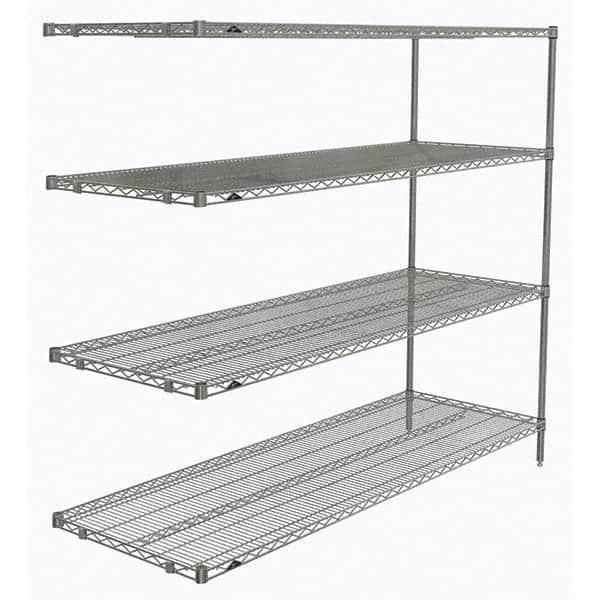Metro - 2,000 Lb Capacity 4 Shelf Wire Shelving - Add-On Unit - Americas Industrial Supply