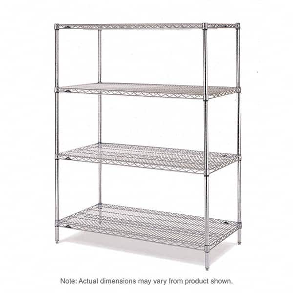 Metro - 2,000 Lb Capacity 4 Shelf Wire Shelving - Add-On Unit - Americas Industrial Supply