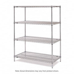 Metro - 2,000 Lb Capacity 4 Shelf Wire Shelving - Add-On Unit - Americas Industrial Supply