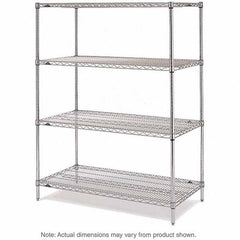Metro - 2,000 Lb Capacity 4 Shelf Wire Shelving - Starter Unit - Americas Industrial Supply