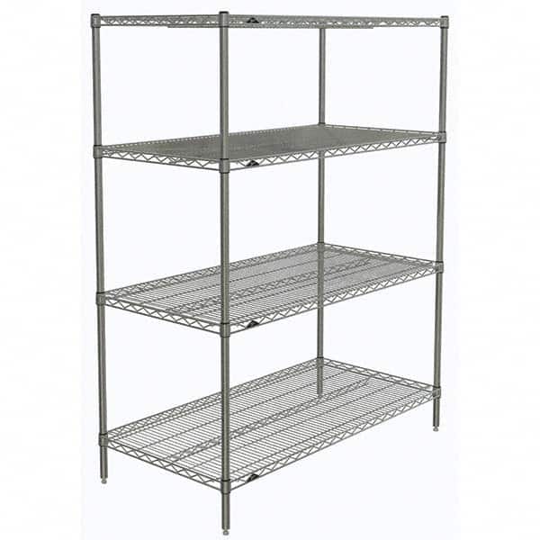Metro - 2,000 Lb Capacity 4 Shelf Wire Shelving - Starter Unit - Americas Industrial Supply