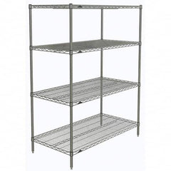 Metro - 2,000 Lb Capacity 4 Shelf Wire Shelving - Starter Unit - Americas Industrial Supply
