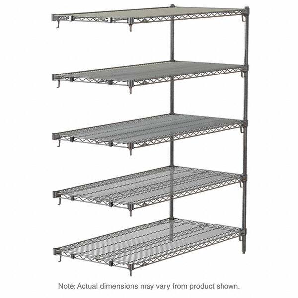 Metro - 2,000 Lb Capacity 5 Shelf Wire Shelving - Add-On Unit - Americas Industrial Supply