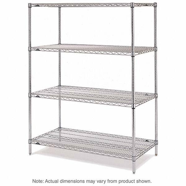 Metro - 2,000 Lb Capacity 4 Shelf Wire Shelving - Starter Unit - Americas Industrial Supply