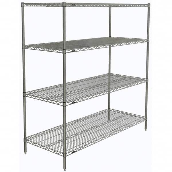 Metro - 2,000 Lb Capacity 4 Shelf Wire Shelving - Starter Unit - Americas Industrial Supply