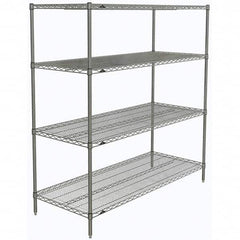 Metro - 2,000 Lb Capacity 4 Shelf Wire Shelving - Starter Unit - Americas Industrial Supply