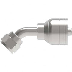 Eaton - Hydraulic Hose Fittings & Couplings Type: Female JIC Swivel, 45 Degree Elbow Hose Diameter: 7/8 (Inch) - Americas Industrial Supply