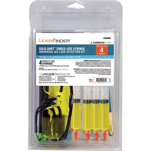 Leak Finder - Automotive Leak Detection Kits Type: A/C Dye Injection Kit Applications: A/C Systems - Americas Industrial Supply