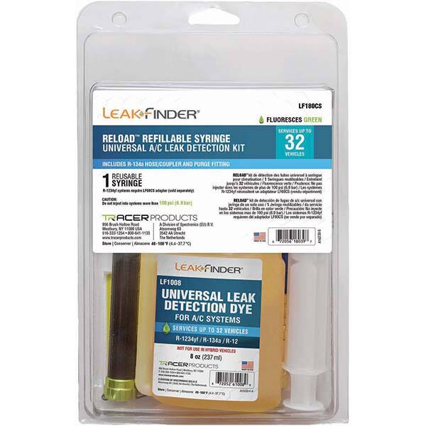 Leak Finder - Automotive Leak Detection Kits Type: A/C Dye Injection Kit Applications: A/C Systems - Americas Industrial Supply