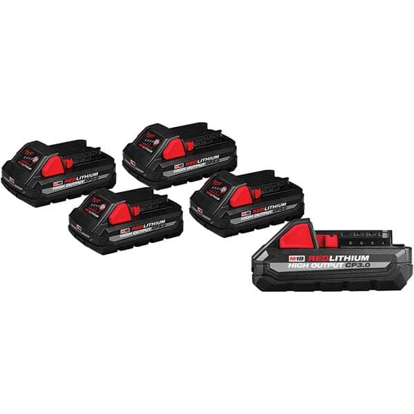 Milwaukee Tool - 18 Volt Lithium-Ion Power Tool Battery - Americas Industrial Supply