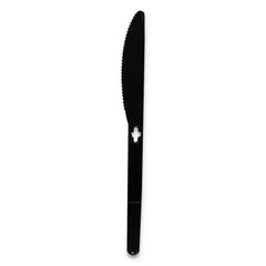 WeGo - Paper & Plastic Cups, Plates, Bowls & Utensils; Breakroom Accessory Type: Knife ; Breakroom Accessory Description: Utensils-Disposable Knife ; Color: Black - Exact Industrial Supply