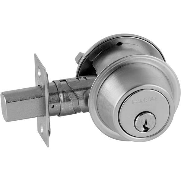 Falcon - Deadbolts Type: Single Cylinder Door Thickness Range: 1-5/8-2 - Americas Industrial Supply