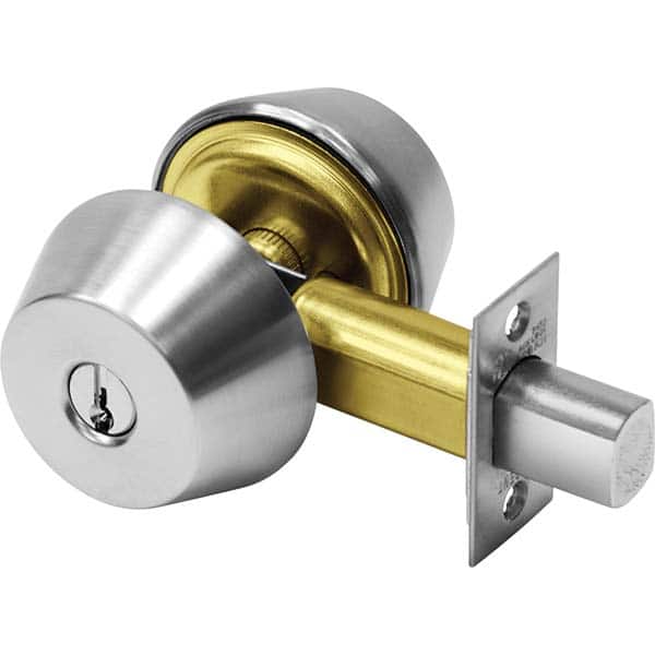 Sargent - Deadbolts Type: One-Way Deadbolt Door Thickness Range: 1-3/8-1-3/4 - Americas Industrial Supply