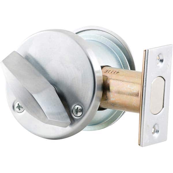 Schlage - Deadbolts Type: Single Cylinder Door Thickness Range: 1-5/8-2 - Americas Industrial Supply