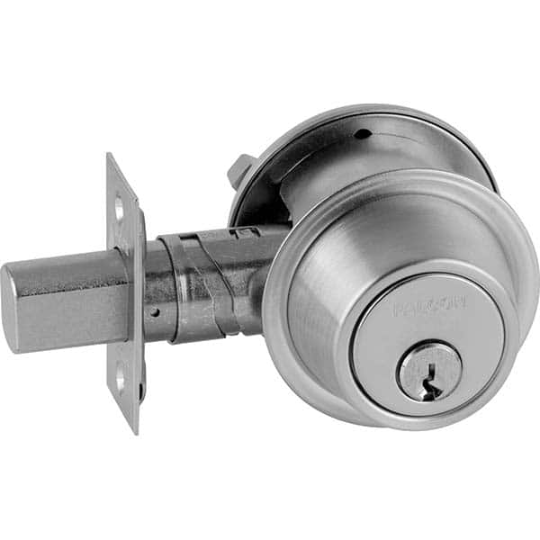 Falcon - Deadbolts Type: Double Cylinder Door Thickness Range: 1-5/8-2 - Americas Industrial Supply