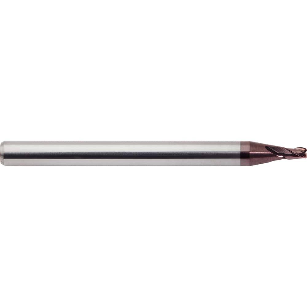 M.A. Ford - Corner Radius & Corner Chamfer End Mills; Mill Diameter (mm): 1.50 ; Mill Diameter (Decimal Inch): 0.0591 ; End Type: Corner Radius ; Corner Radius (mm): 0.20 ; Corner Radius (Decimal Inch): 0.0078 ; Number of Flutes: 3 - Exact Industrial Supply