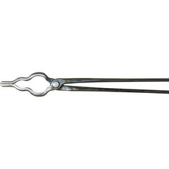 Lansing Forge, Inc. - Tongs; Type: Double Curved; Flat Jaw ; Overall Length (Inch): 36.00000 ; Material: High Carbon Steel - Exact Industrial Supply