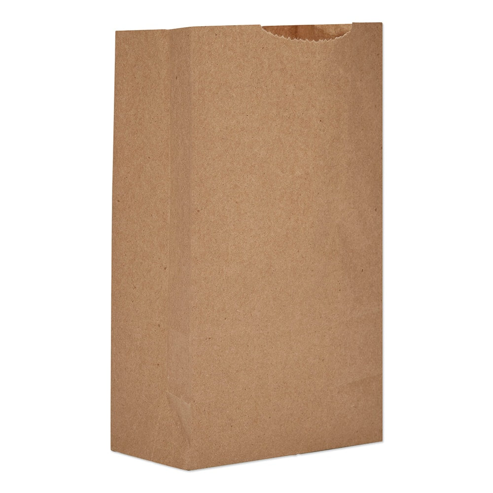 GEN - Paper Bags; Type: Grocery Bag ; Color: Kraft ; Size: 4-3/4 x 2-15/16 x 8-9/16 ; Material: Paper - Exact Industrial Supply