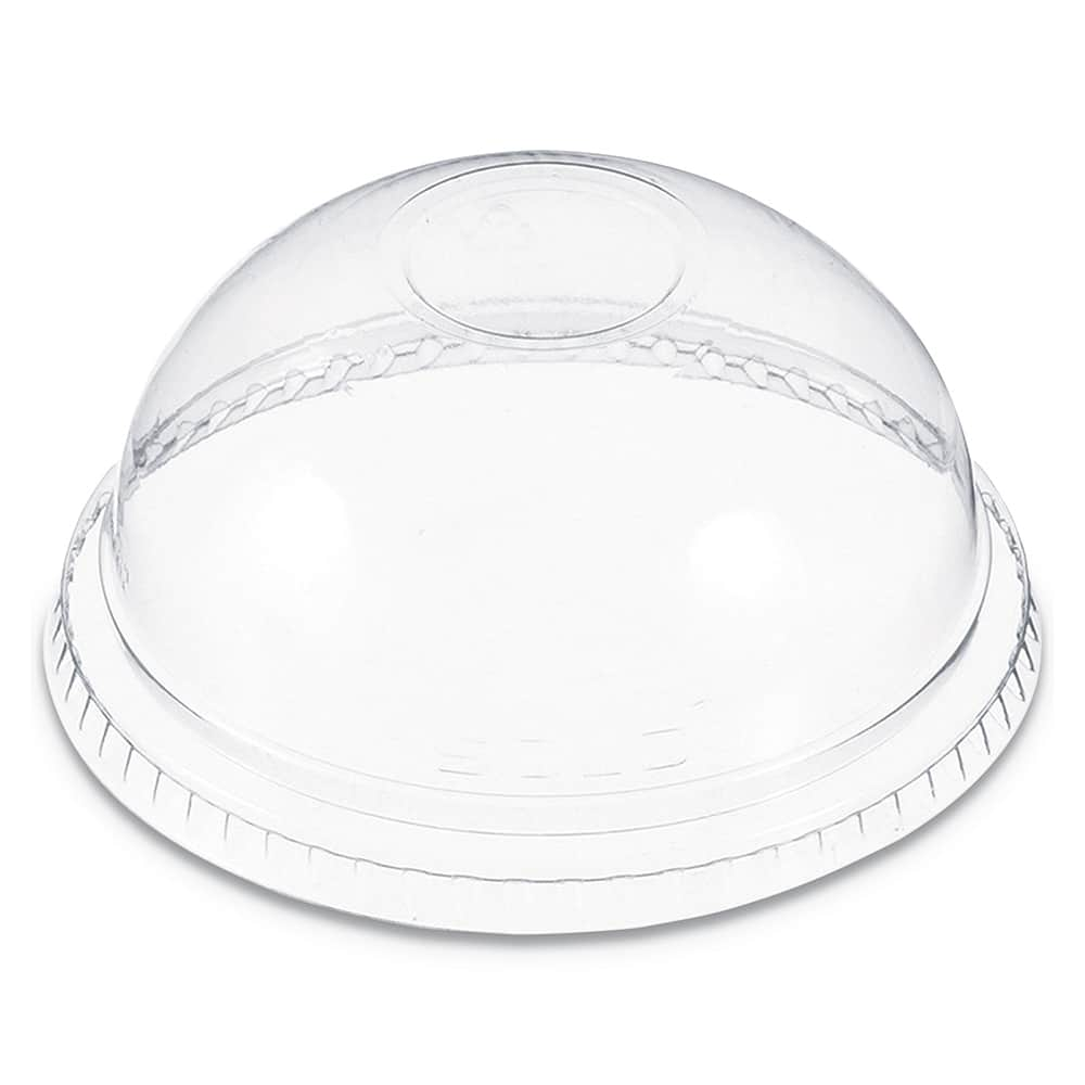 DART - Paper & Plastic Cups, Plates, Bowls & Utensils; Breakroom Accessory Type: Hot Cup Lid ; Breakroom Accessory Description: Cup Lids-Hot Cup Dome ; Color: Clear - Exact Industrial Supply